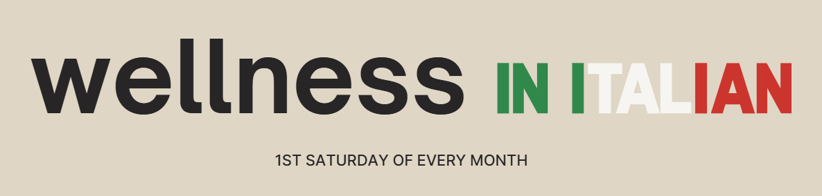 wellness banner in italian